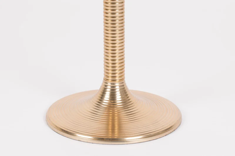 Bold Monkey Beistelltisch Hypnotising Round – Gold, Aluminium, 37 × 37 × 48 cm