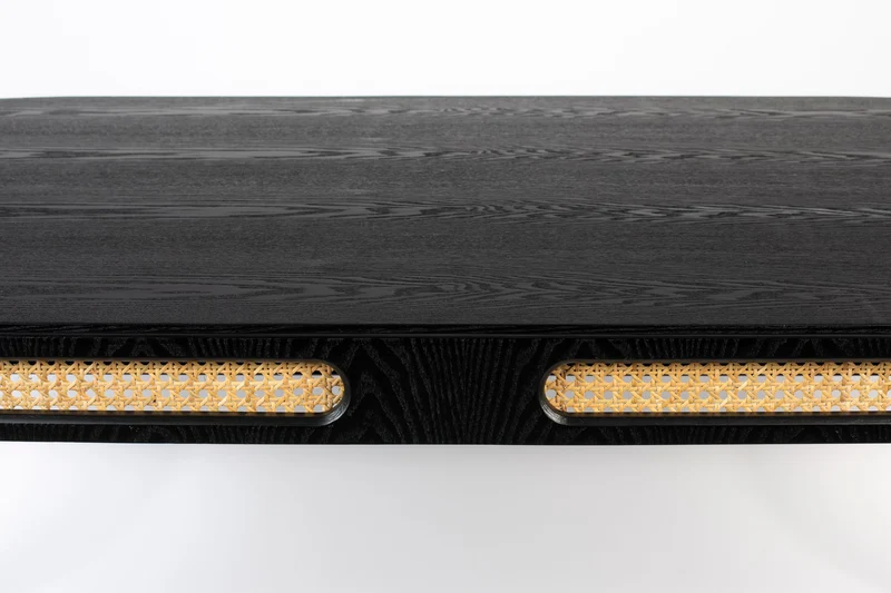 Bold Monkey Esstisch Don't Stop The Webbing 180 × 90 cm – Schwarz, Holz