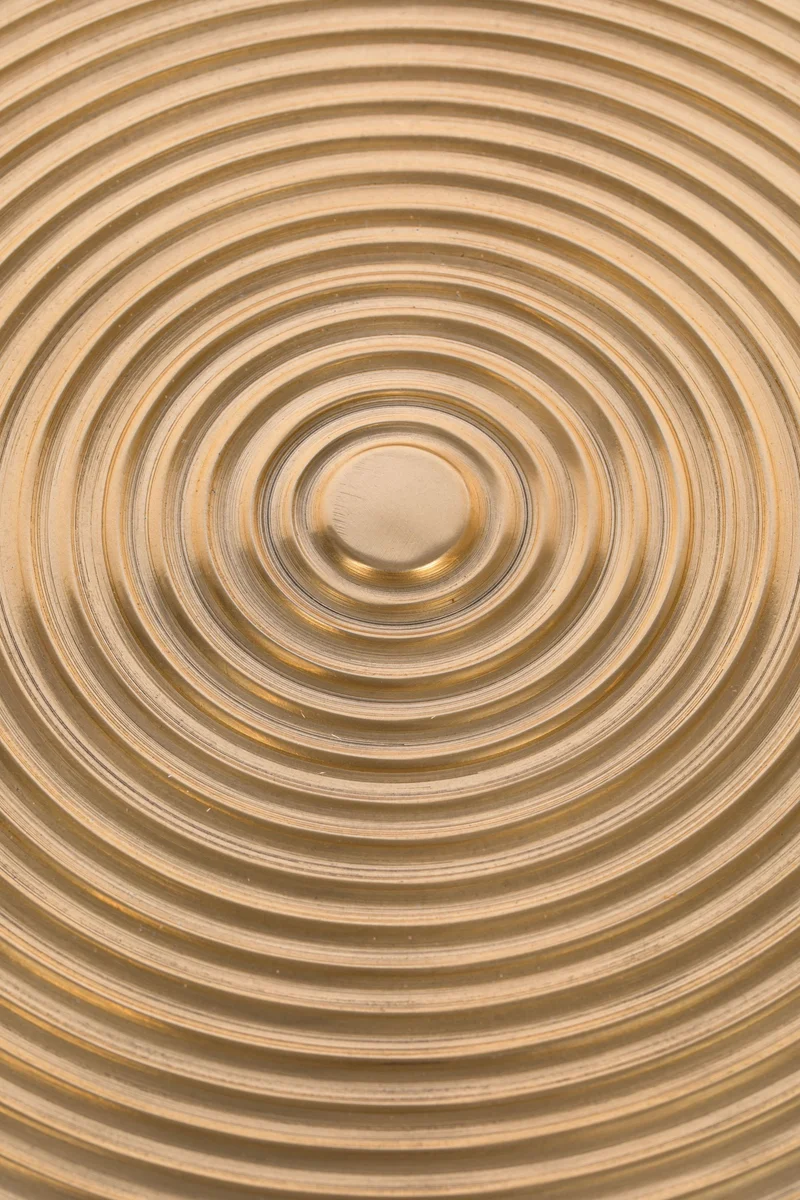Bold Monkey Esstisch Hypnotising Round – Gold, Aluminium, 92 × 92 × 76 cm