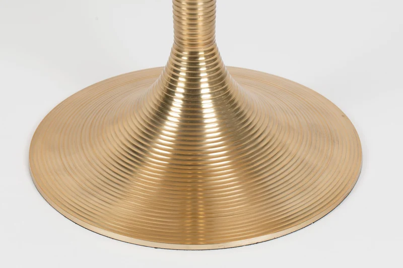 Bold Monkey Esstisch Hypnotising Round – Gold, Aluminium, 92 × 92 × 76 cm
