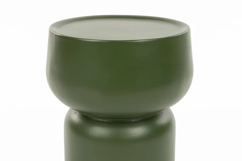 White Label Living Beistelltisch Eline – Grün, 30 × 30 × 36 cm