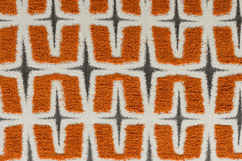 Bold Monkey Loungesessel Ritz Beige Burned – Orange, Polyester, 92 × 81,5 × 71 cm