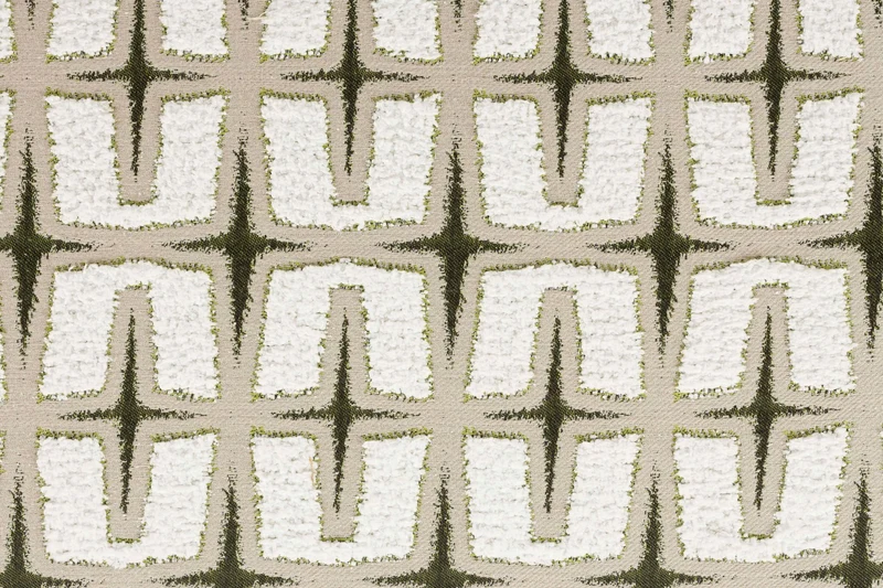 Bold Monkey Loungesessel Ritz Beige – Grün, Polyester, 92 × 81,5 × 71 cm