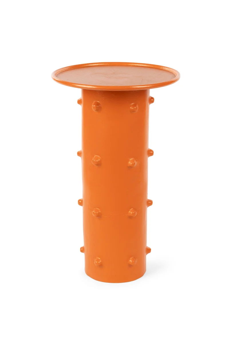 Bold Monkey Beistelltisch Pinch Me – Orange, Aluminium, 33 × 33 × 55 cm