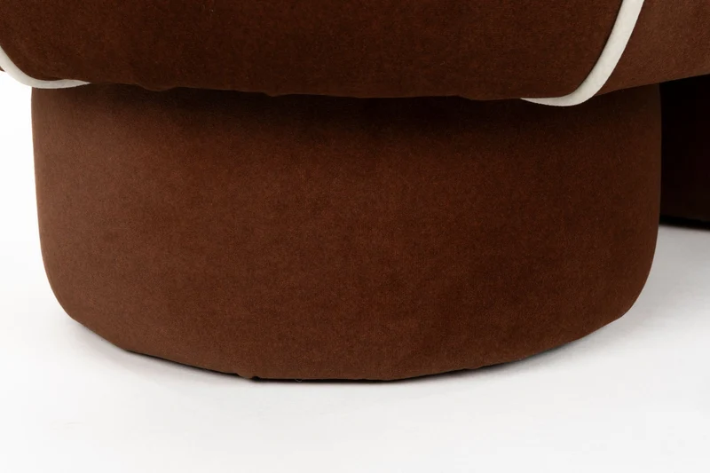 White Label Living Bank Marina M – Rot, Polyester, 45,5 × 77,5 × 49 cm