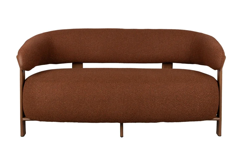 White Label Living Sofa 2-Sitzer Robyn – Polyester, 71 × 135,5 × 69,5 cm