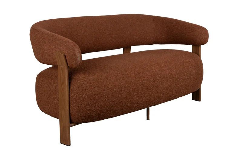 White Label Living Sofa 2-Sitzer Robyn – Polyester, 71 × 135,5 × 69,5 cm
