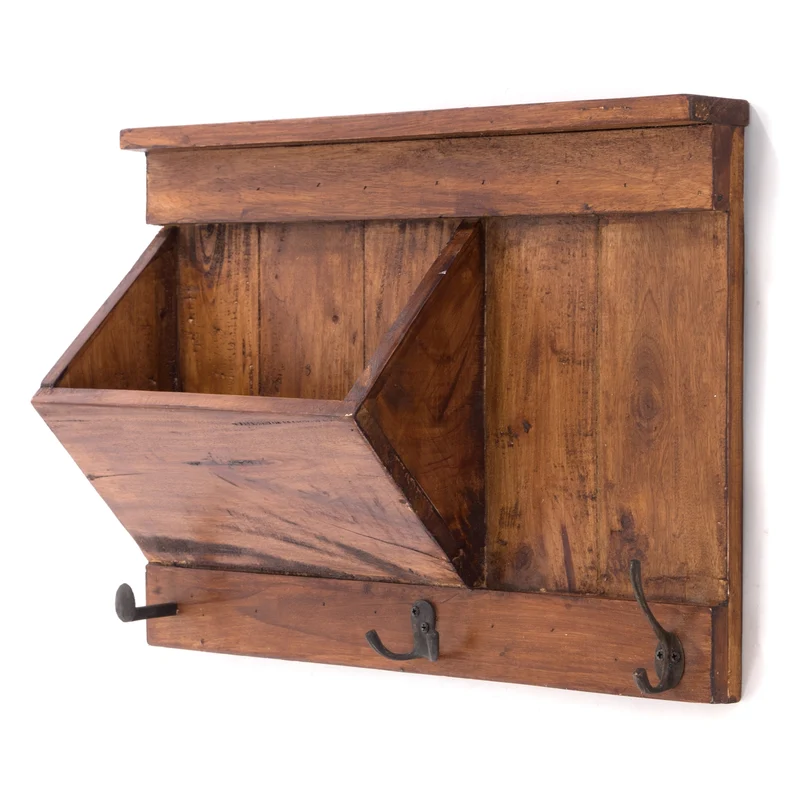 SCHLÜSSELBRETT "NATURA 50" | 50x35x13cm (BxHxT), Staufach | Garderobe | Farbe: 02 hellbraun