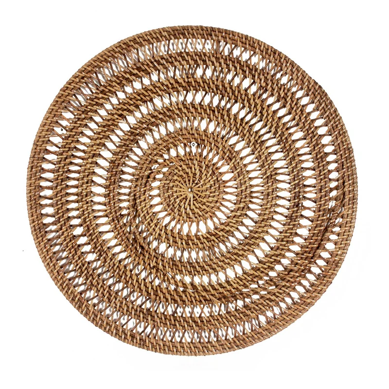 Pole to Pole Wanddekoration Lombok – S, Braun, 40 × 40 × 0,5 cm