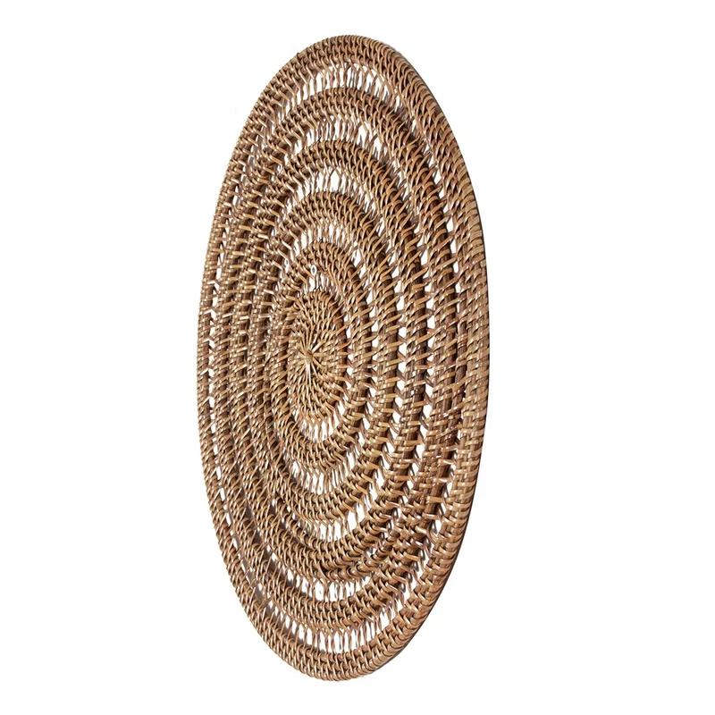 Pole to Pole Wanddekoration Lombok – S, Braun, 40 × 40 × 0,5 cm