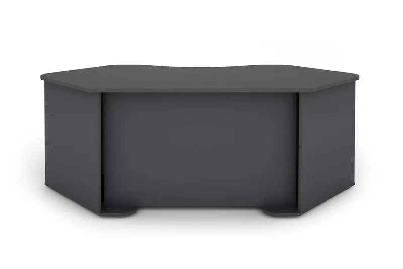Schreibtisch THANATOS / Gaming-Tisch in anthrazit mit Kanten in rot, weiß oder anthrazit / Eck-Schreibtisch mit viel Stauraum und XXL Tischplatte / Computer-Tisch / PC / Arbeits-Tisch / 198x76x85cm (BxHxT)