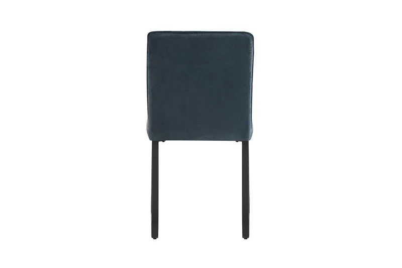 Esszimmerstuhl 2er Set Talea / Webstoff in dunkelgrau oder hellgrau / Gestell Metall in schwarz pulverbeschichtet / Küchenstuhl / Wohnzimmerstuhl / bis 120 kg / B 46, H 86, T 55 cm