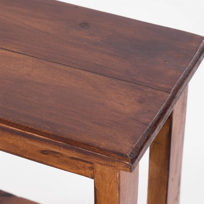 TRITTLEITER STEP | Recyclingholz, 46x37cm (HxB) | natürlicher Holzhocker