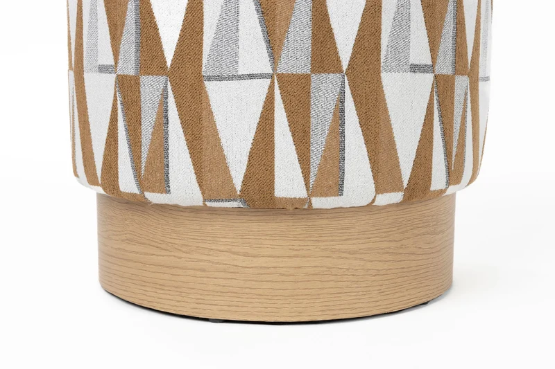 White Label Living Hocker Ziggy – Polyester, 36 × 36 × 45 cm
