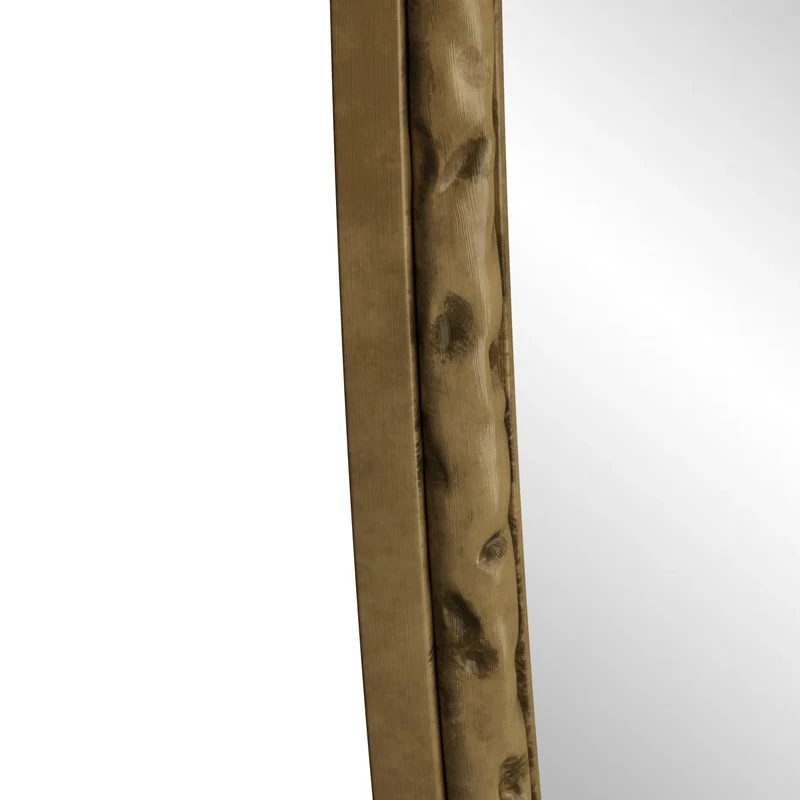 Ovaler Retro-Wandspiegel aus Eisen, 65 x 100 cm