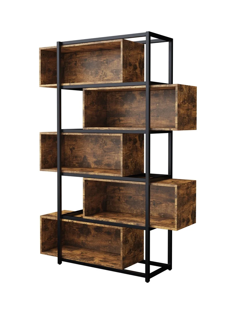 Industrielles Bücherregal mit 5 Etagen, 176 x 121 x 35 cm