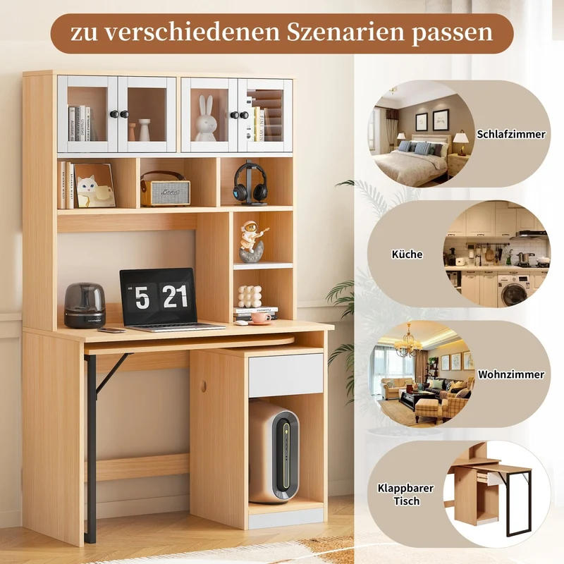 Schreibtisch mit drehbarer Tischplatte