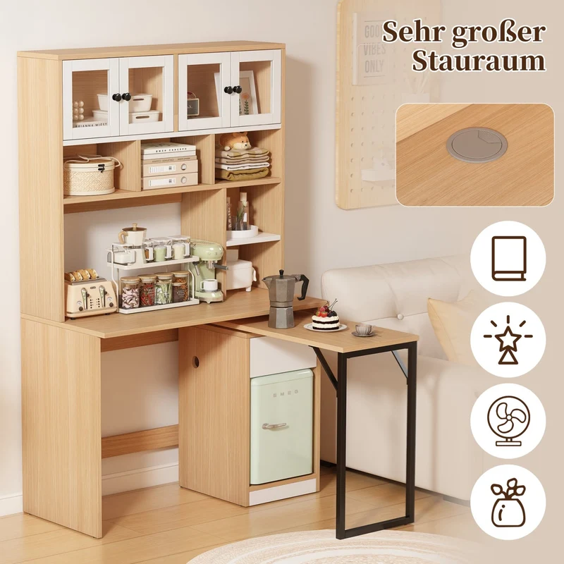 Schreibtisch mit drehbarer Tischplatte
