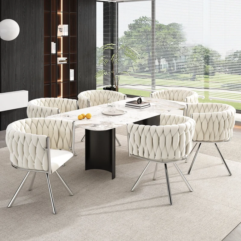 Esszimmerstuhl 360-Grad drehbar, 2er / 4er / 6er Set