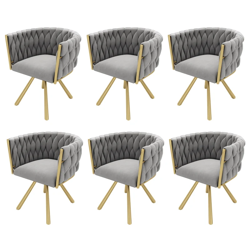 Esszimmerstuhl 360-Grad drehbar, 2er / 4er / 6er Set