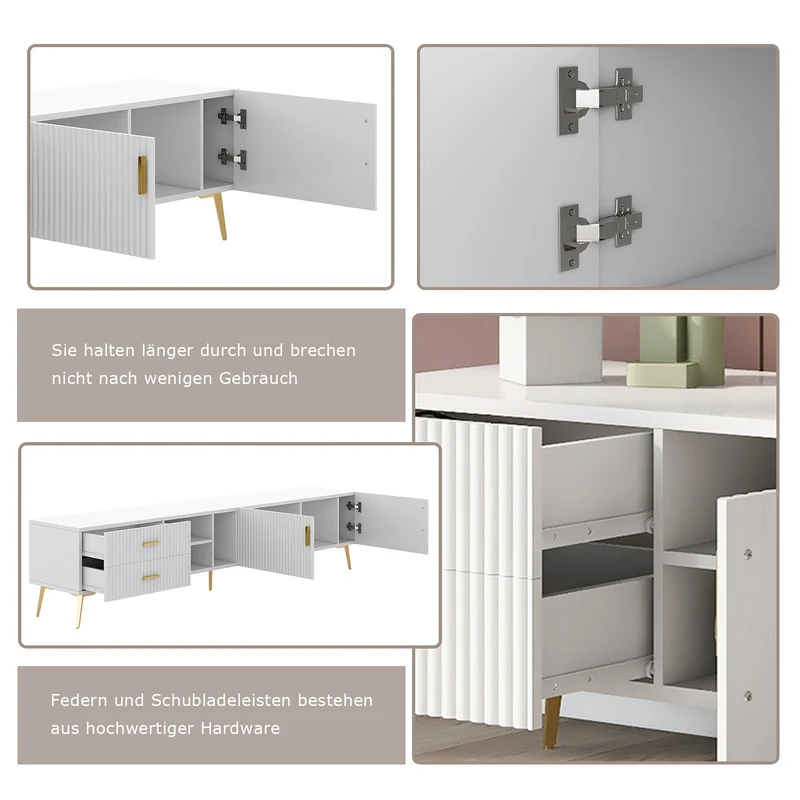 TV-Schrank für 75-Zoll-Fernseher, 180 x 35 x 41 cm