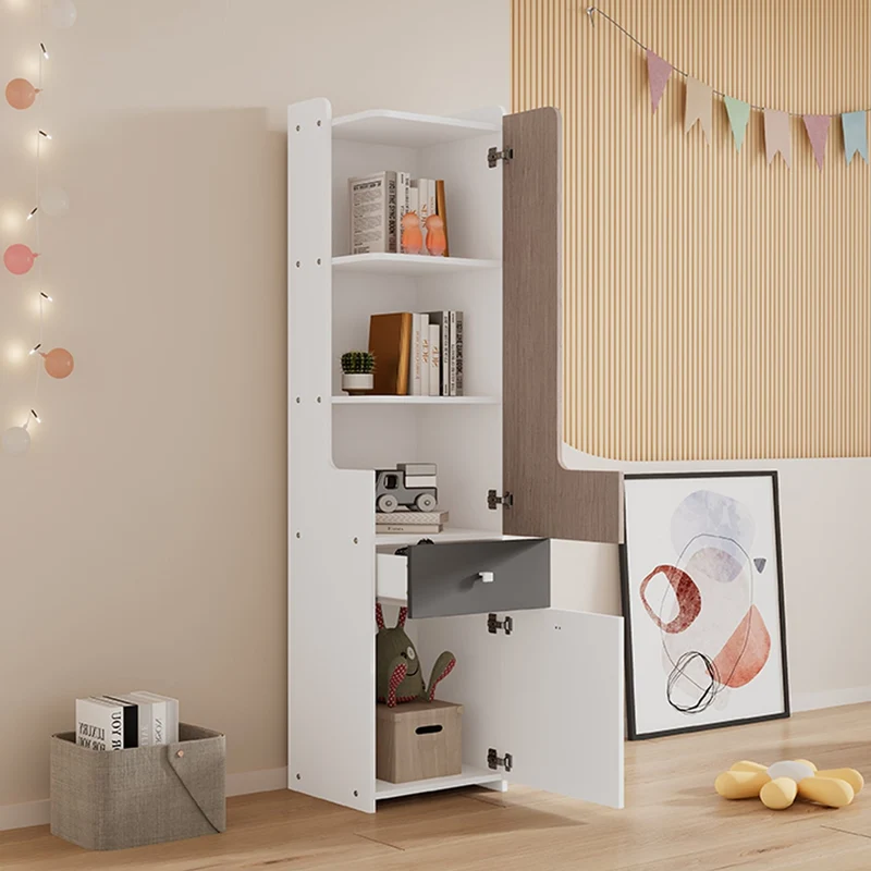 Hohes Bücherregal für Teenager, 45 x 40 x 184 cm
