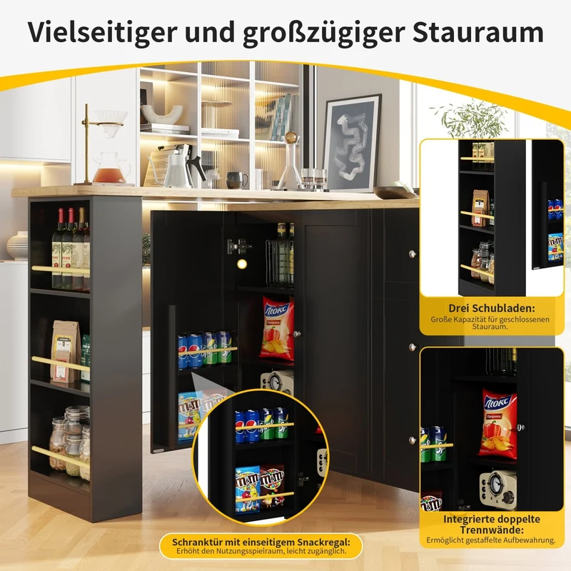 360° drehbarer Stehtisch auf Rollen