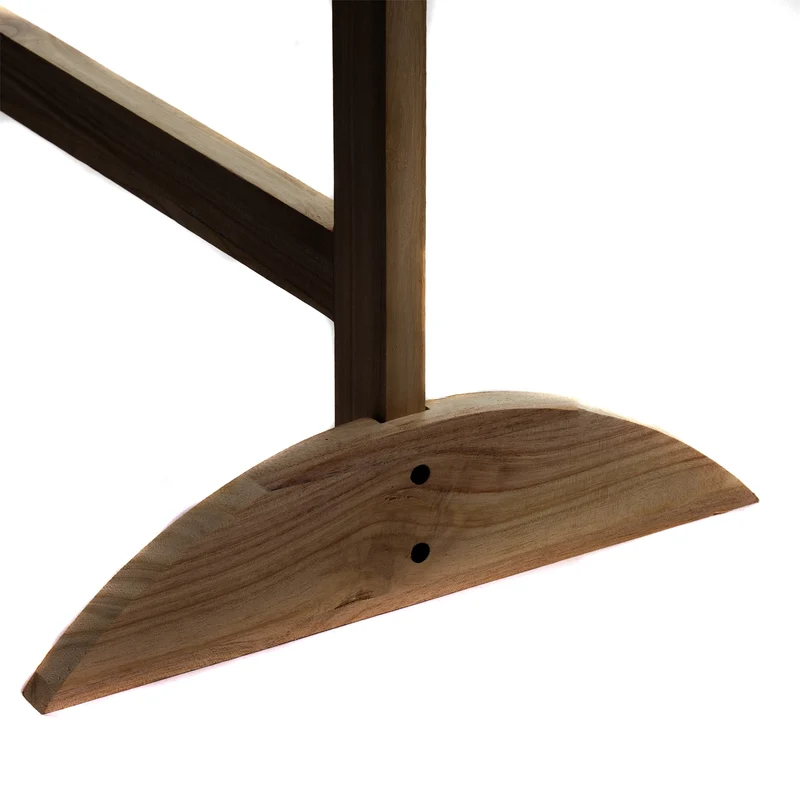 RAUMTEILER HALTER" "PORTA" | Holz, 33 cm | Paravent Stützfuß | Farbe: braun