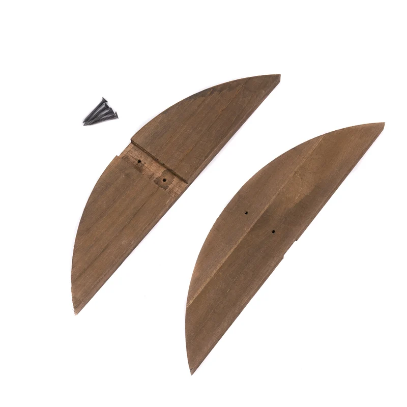 RAUMTEILER HALTER" "PORTA" | Holz, 33 cm | Paravent Stützfuß | Farbe: braun
