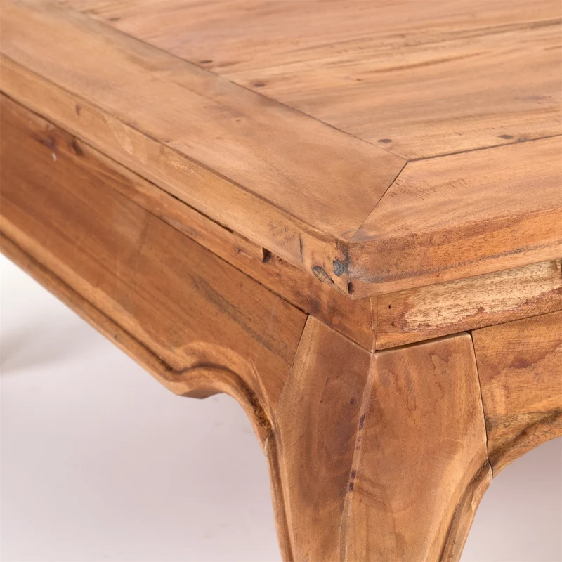 OPIUMTISCH "EAST 80" | 80x80x36 cm, Mahagoni | Beistelltisch | Farbe: 08 honigfarben gewachst