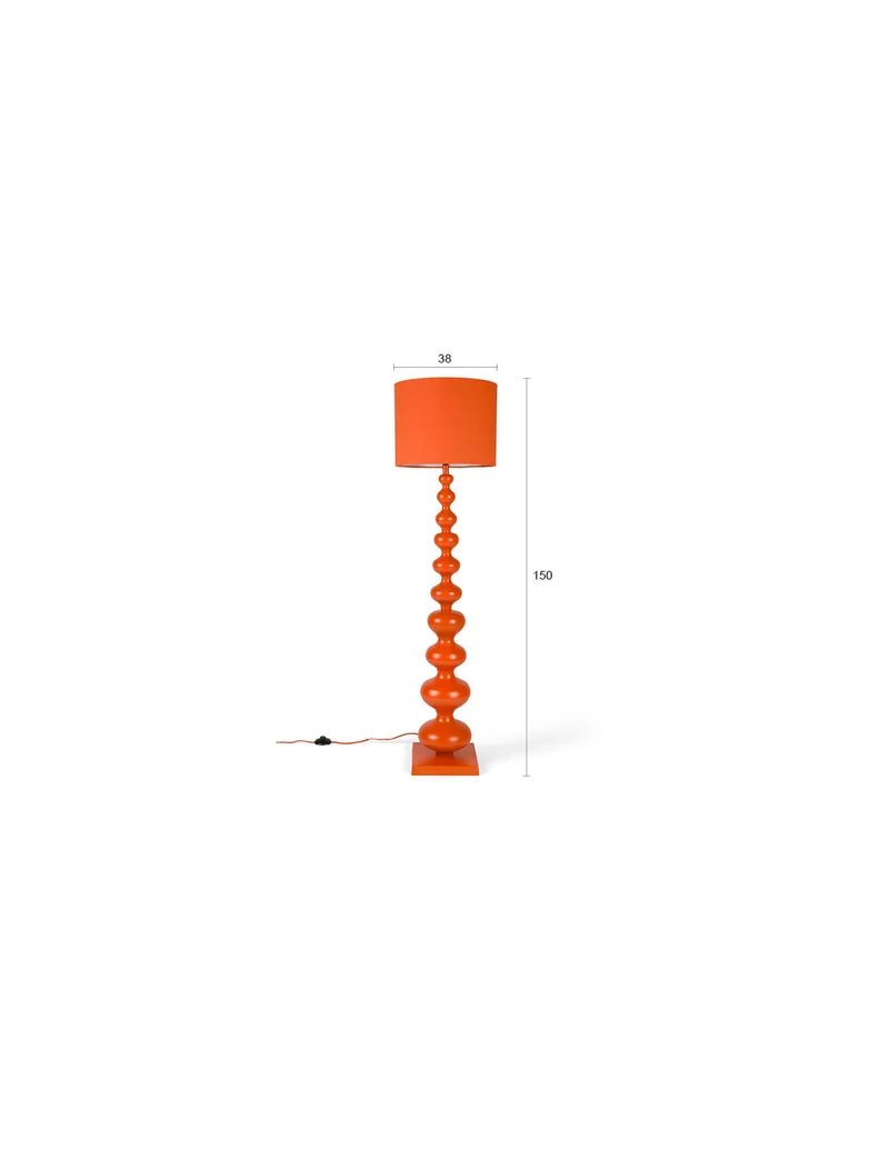 Bold Monkey Stehleuchte When Orange is King – Eisen, 38 × 38 × 150 cm