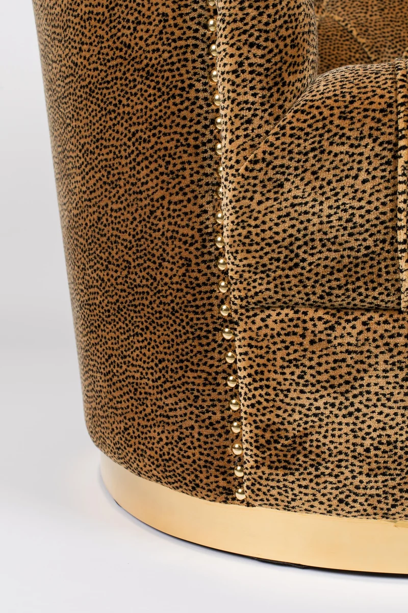 Bold Monkey Sofa Too Pretty To Sit On Panther – Bunt, Stoff, 91 × 170 × 78 cm