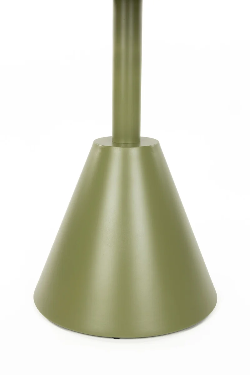 White Label Living Bistrotisch Fabby – Grün, Metall, 70 × 70 × 76 cm