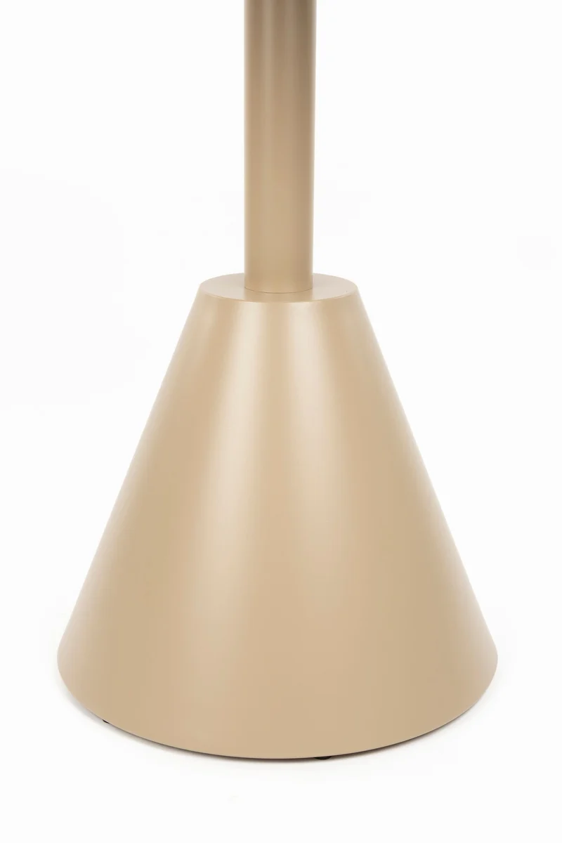 White Label Living Bistrotisch Fabby – Beige, Metall, 70 × 70 × 76 cm