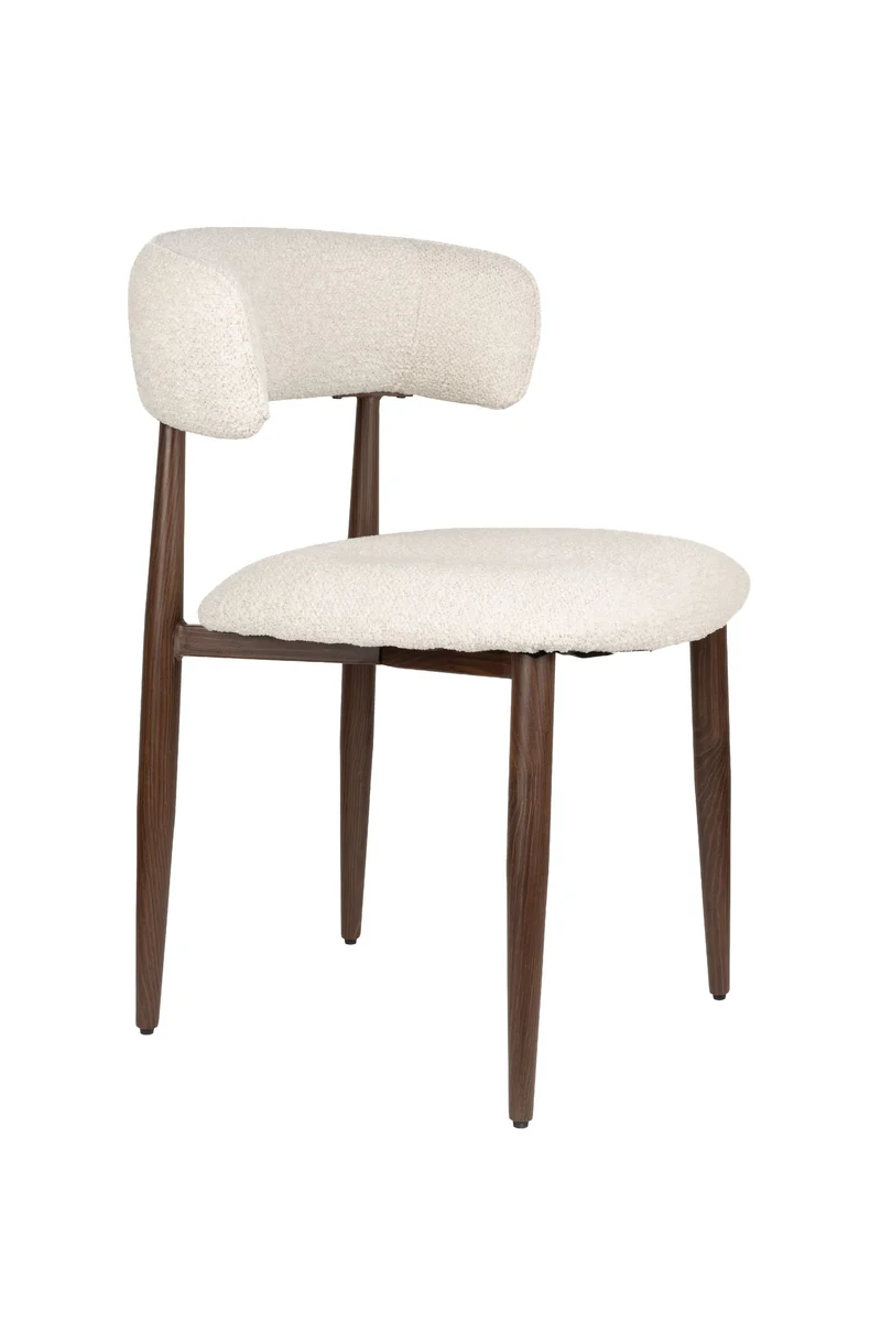 White Label Living Stuhl Stanley – Eisen, 48 × 57,5 × 79 cm, 2er-Set
