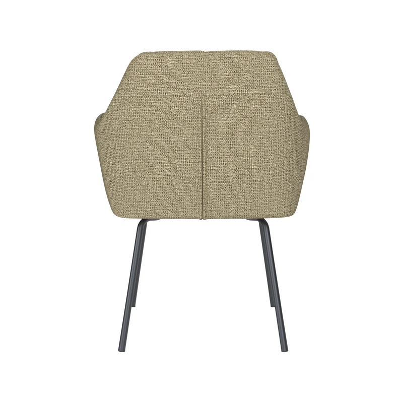White Label Living Stuhl Pete Grün 4 Metallbeine – 62 × 63 × 85 cm