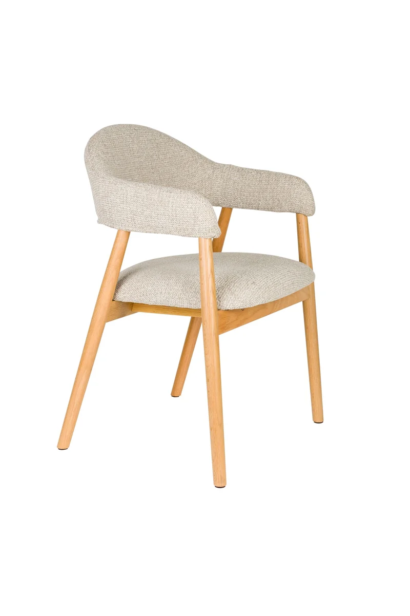 White Label Living Sessel Indy – Hellbraun, Polyester, 54 × 56 × 81 cm, 2er-Set