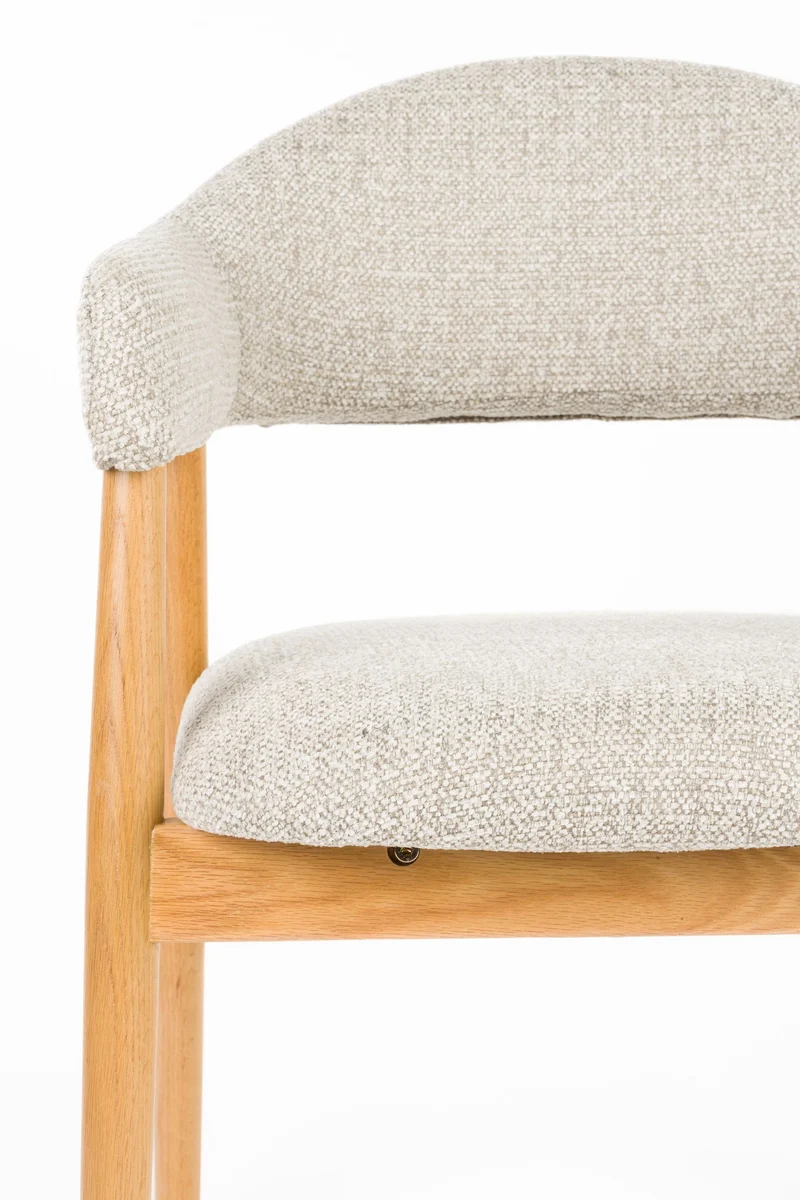 White Label Living Sessel Indy – Hellbraun, Polyester, 54 × 56 × 81 cm, 2er-Set