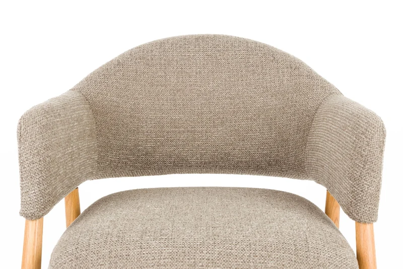 White Label Living Loungesessel Indy – Dunkelbraun, Textil, 66,5 × 64 × 76,5 cm