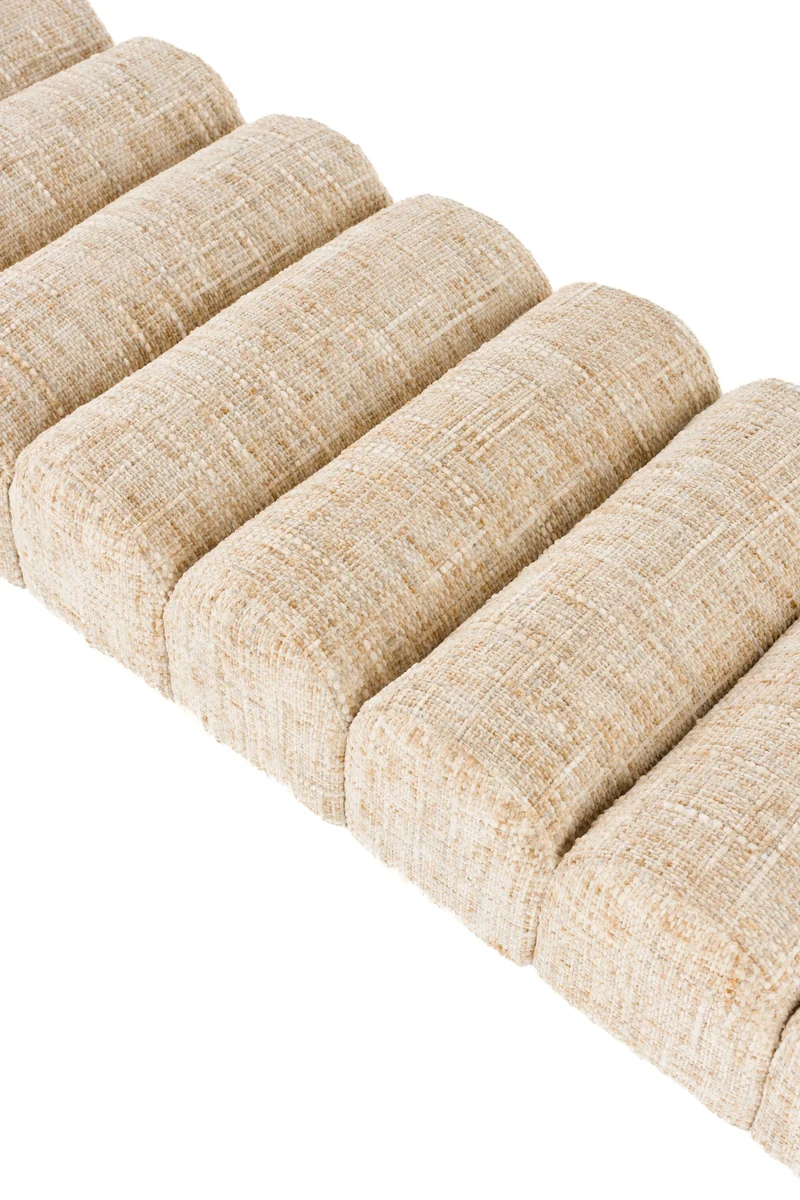 White Label Living Bank Jethro 160 – Polyester, 41,5 × 160 × 45 cm