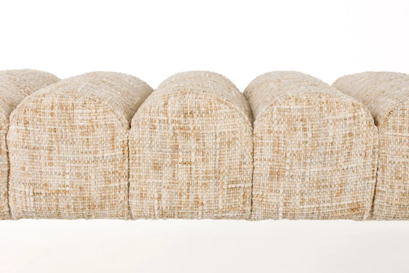 White Label Living Bank Jethro 160 – Polyester, 41,5 × 160 × 45 cm