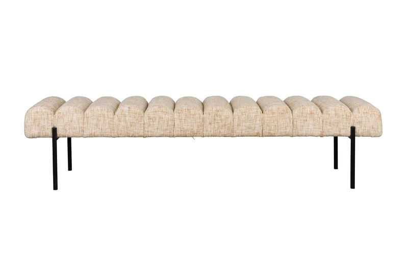 White Label Living Bank Jethro 180 – Polyester, 41,5 × 180 × 45 cm
