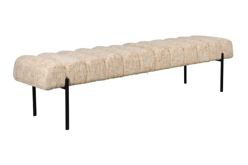 White Label Living Bank Jethro 180 – Polyester, 41,5 × 180 × 45 cm