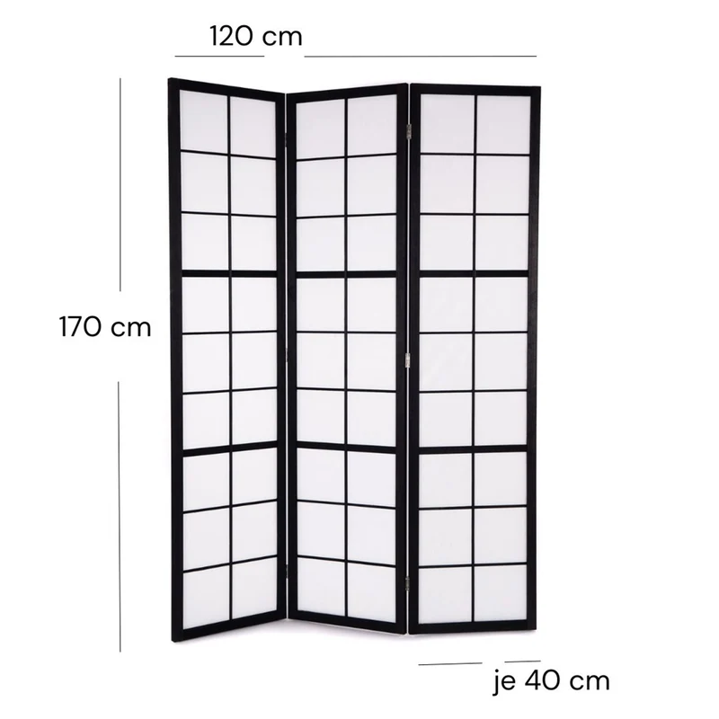 RAUMTEILER "LOFT" | Reispapier, 170 cm | Shoji Paravent