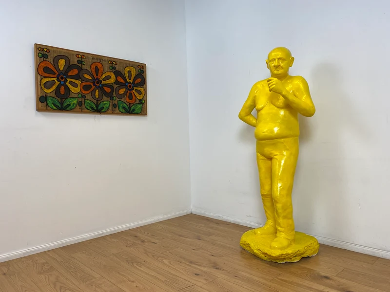 WMK Art # 1/2 Moderne Gipskunst in Lebensgröße - 2 ausdrucksstarke Skulpturen mit Charakter zwischen Pop und Nachdenklichkeit