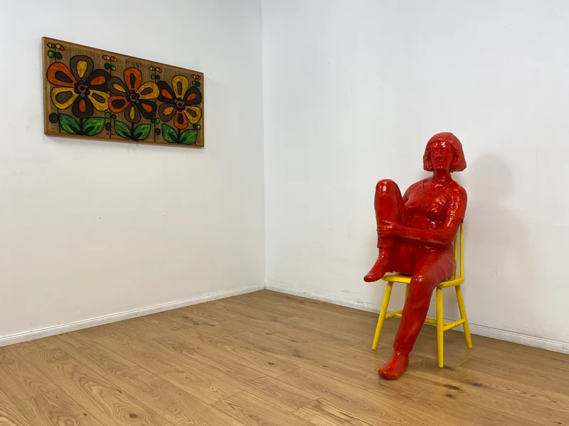 WMK Art # 1/2 Moderne Gipskunst in Lebensgröße - 2 ausdrucksstarke Skulpturen mit Charakter zwischen Pop und Nachdenklichkeit