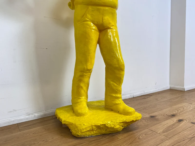 WMK Art # 1/2 Moderne Gipskunst in Lebensgröße - 2 ausdrucksstarke Skulpturen mit Charakter zwischen Pop und Nachdenklichkeit