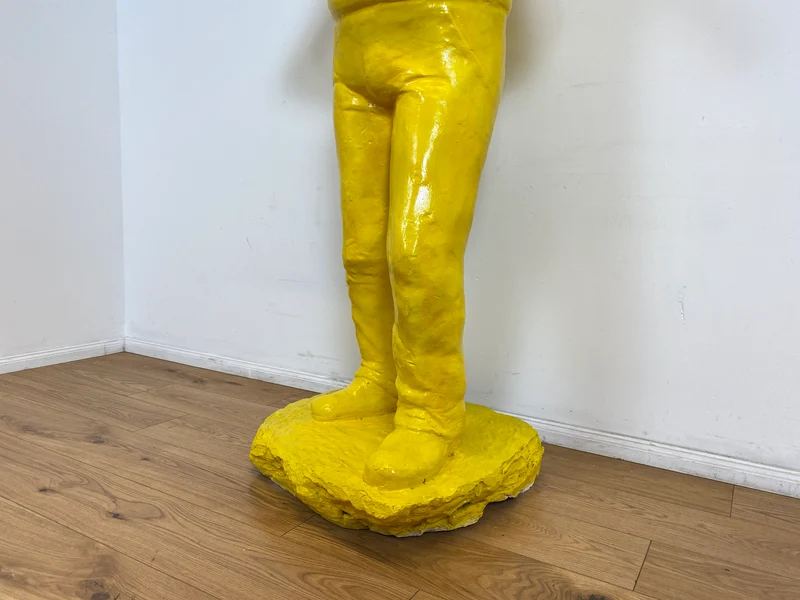 WMK Art # 1/2 Moderne Gipskunst in Lebensgröße - 2 ausdrucksstarke Skulpturen mit Charakter zwischen Pop und Nachdenklichkeit