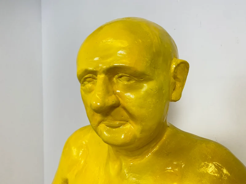 WMK Art # 1/2 Moderne Gipskunst in Lebensgröße - 2 ausdrucksstarke Skulpturen mit Charakter zwischen Pop und Nachdenklichkeit