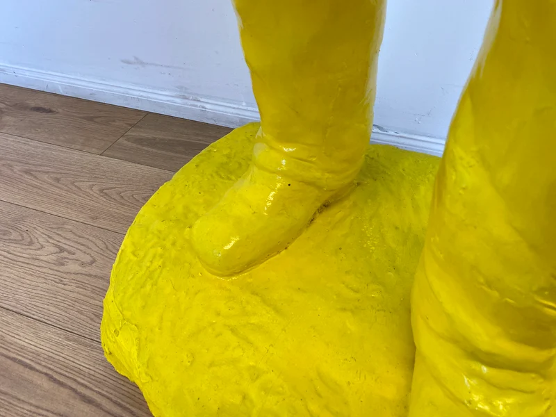 WMK Art # 1/2 Moderne Gipskunst in Lebensgröße - 2 ausdrucksstarke Skulpturen mit Charakter zwischen Pop und Nachdenklichkeit